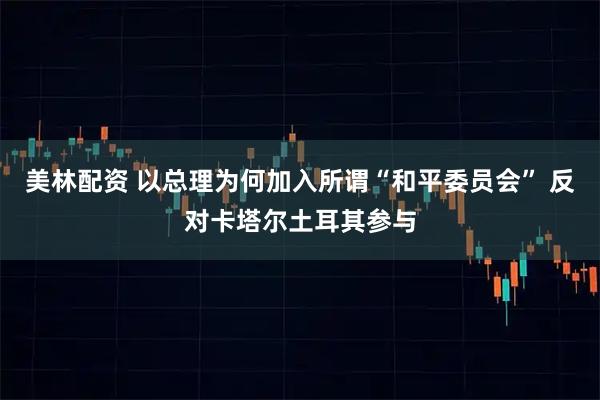 美林配资 以总理为何加入所谓“和平委员会” 反对卡塔尔土耳其参与